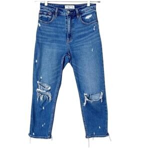 Abercrombie & Fitch Women's‎ Curve Love the Mom High Rise Jeans Blue Size 30/10